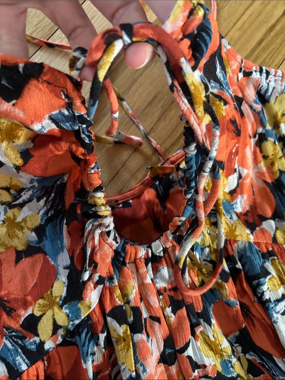 NWOT Free People Mulberry Maxi Coral Combo Floral Dress